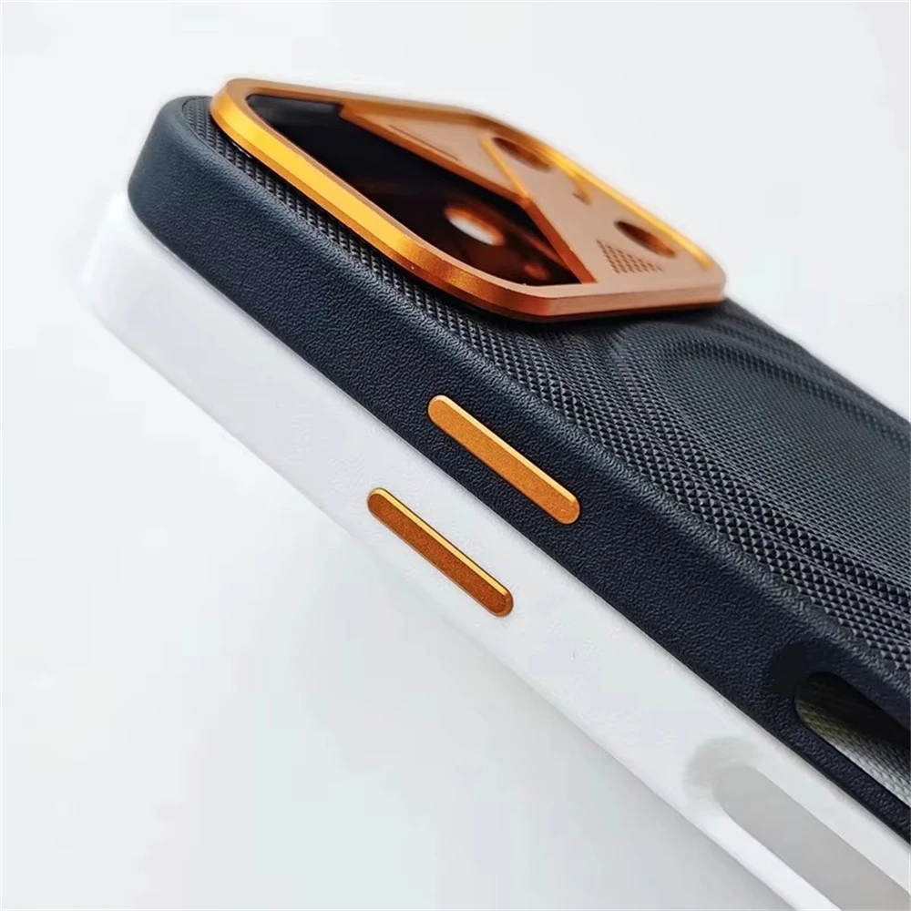 Funda Magnética de Lujo de Cuero PU con Diseño de Onda para iPhone 17 Pro Max 17 Pro, Compatible con Carga Inalámbrica MagSafe, Cubierta Protectora Precisa para Cámara
