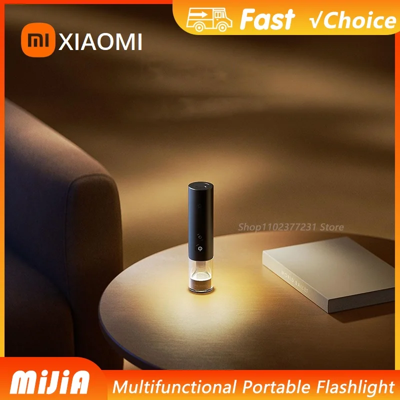 新しいxiaomi多機能led懐中電灯ズーム可能超高輝度トーチウィンドウブレーカー安全ベルトカッター緊急ライト