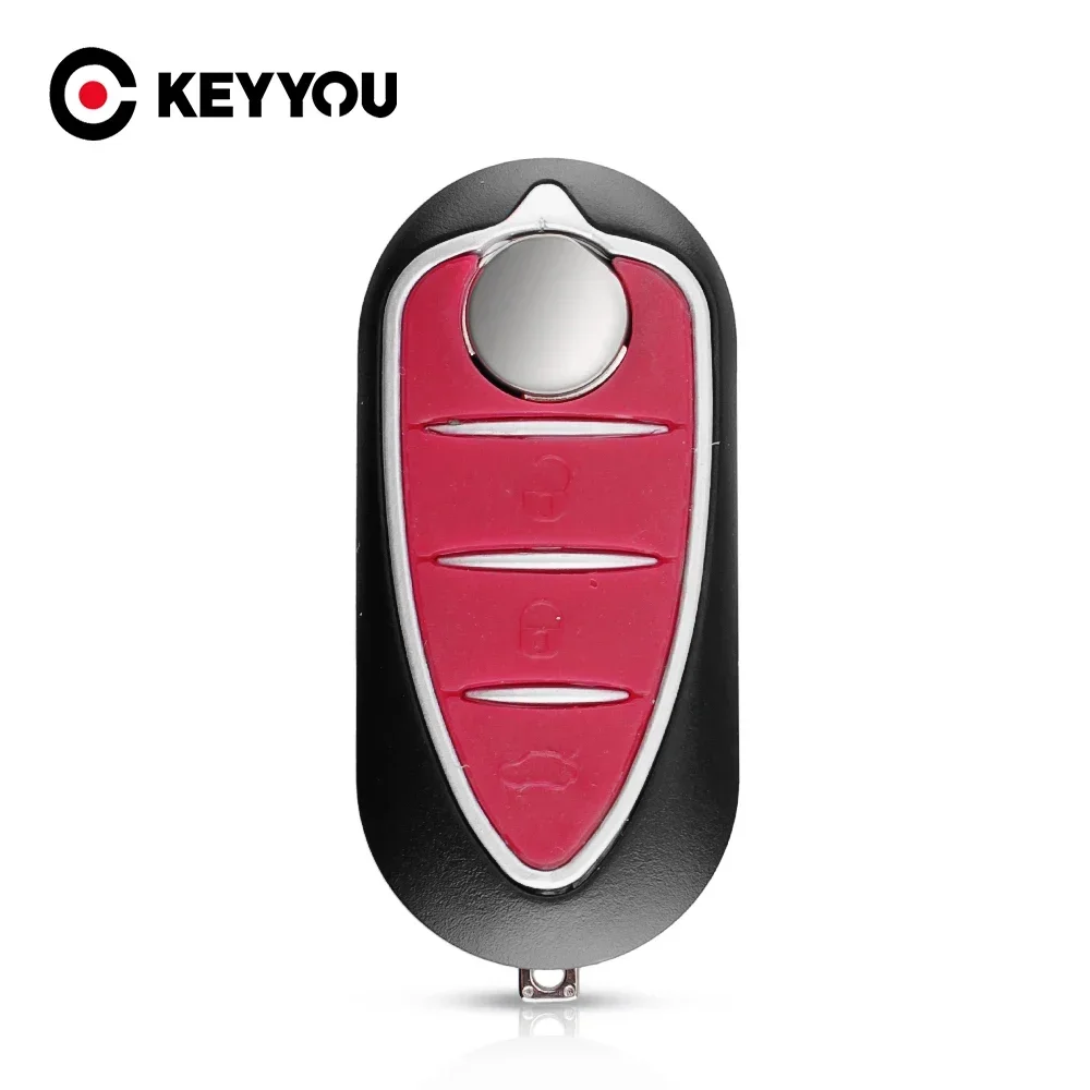 KEYYOU 1PCS NEW For Alfa Romeo Mito Giulietta 159 GTA Remote Car Key Shell 3 Button Folding Key Fob Cover Case