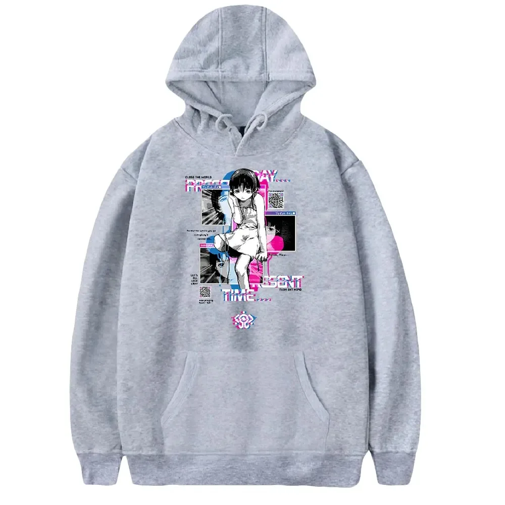 2026 Serial Experiments Lain Hoodie Mulheres Homens Manga Longa Pulôver Com Capuz Moletons Unisex Casual Streetwear Moda Roupas
