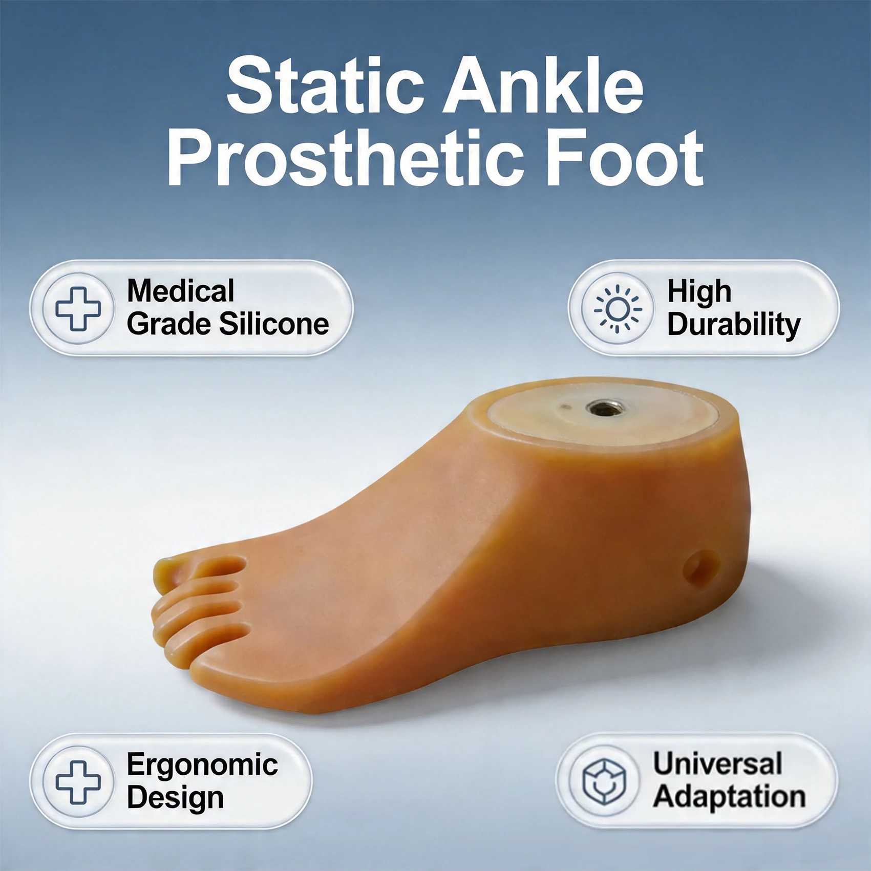 Prosthetic Accessories Static Ankle Plate High-quality Polyurethane Static Ankle Plate for Stable Support Suitable for 21-29cm