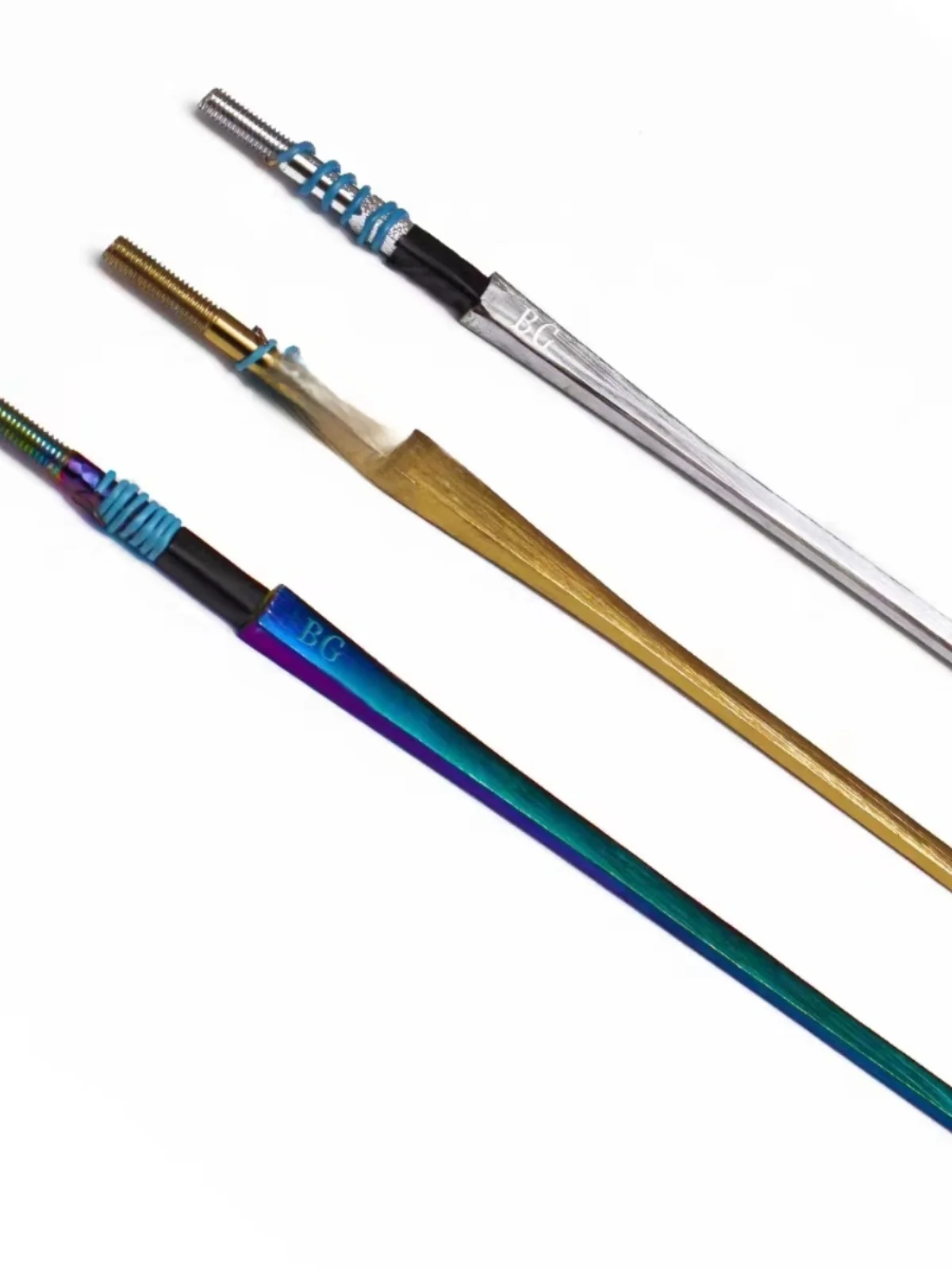 Epee-de-gardiennet-bleue-bande-anti-corrosion-pour-la-competition-et-l'entrainement-adulte-et-enfant-epee-robuste-et-ornee
