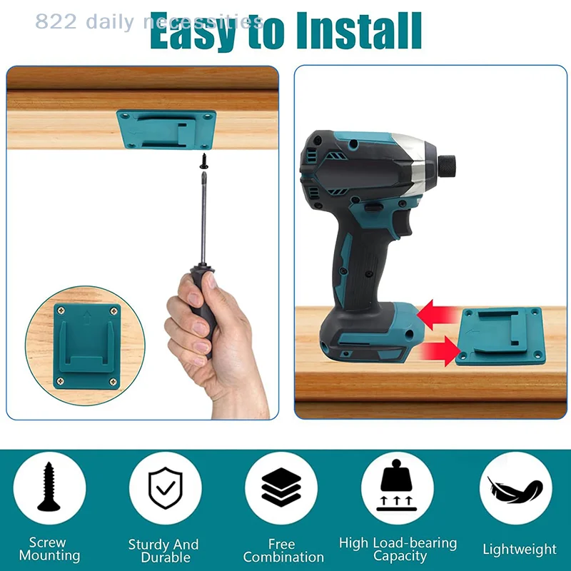 convenientTool Holder Dock Mount 18V Fixing Devices Drill Tool Holder Case Machine Storage Bracket Stand Slots