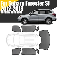 Parasol magnético personalizado para ventana de coche, cortina para Subaru Forester SJ 2012 - 2018, parabrisas delantero de malla 2013 2014 2015 2016 2017