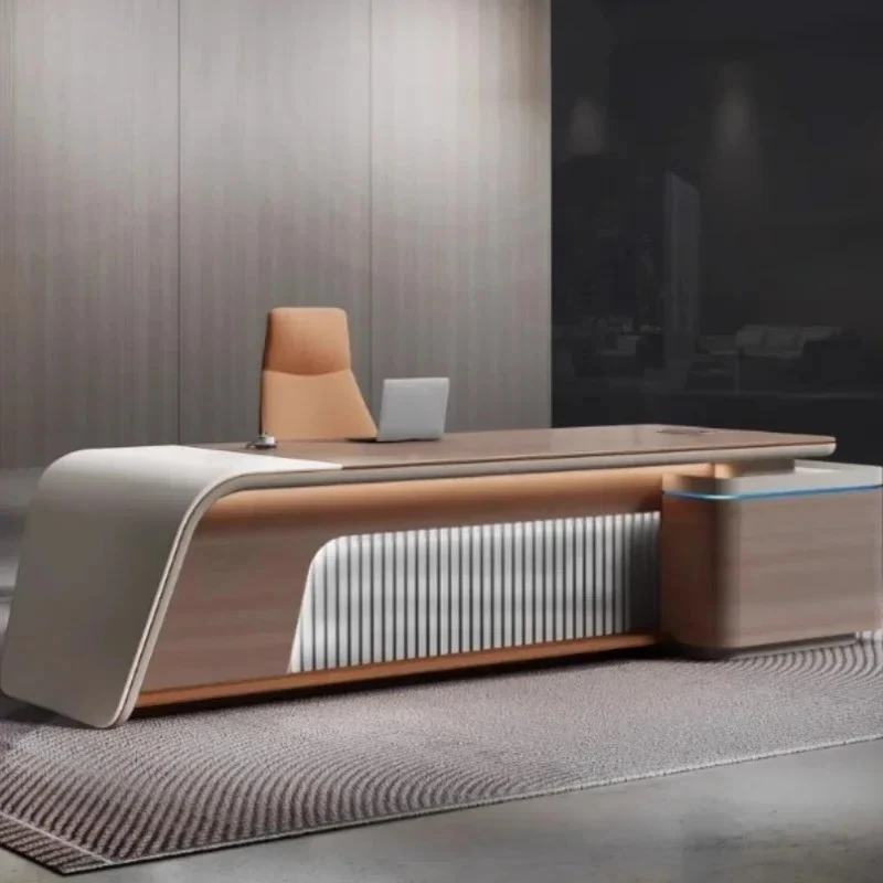 Lamp Organizer Executive Table Modern Luxury Manager Drawers Computer Desks Study Organizer Mesa Para Computador Home Office