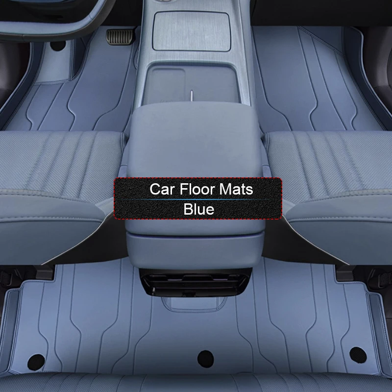 مخصص نابا الجلود المضادة للانزلاق سيارة القدم حماية حصيرة لجيلي EX5 2024-الحاضر السيارات الفاخرة مقاوم للماء وسادة أرضية ملحق