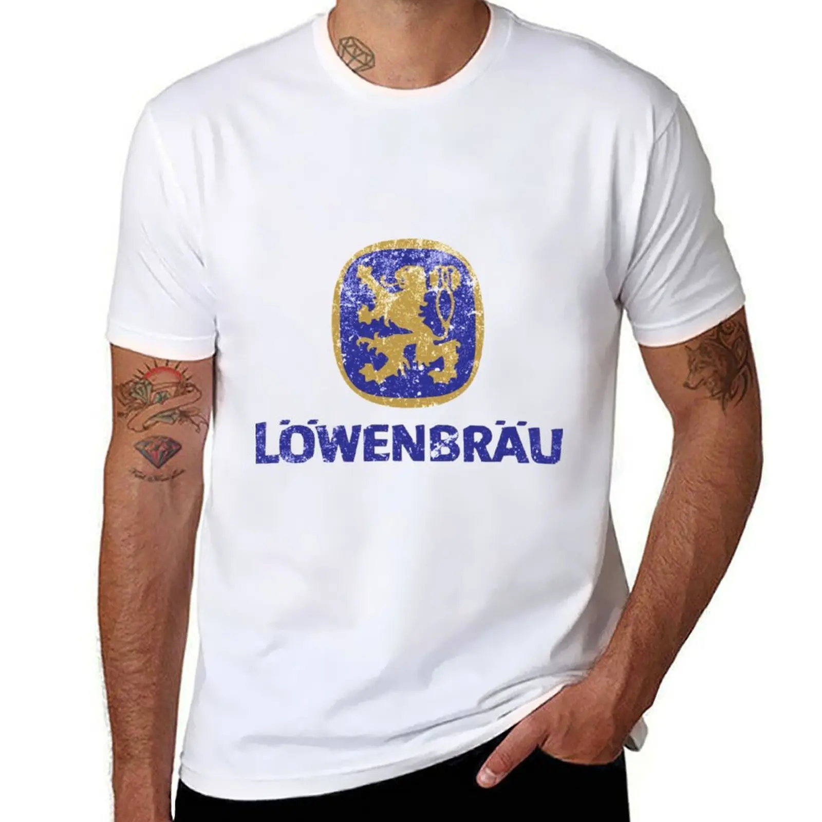 

Germany - Lowenbrau Beer T-Shirt man t shirt cotton high quality t shirts for man cotton T-Shirt