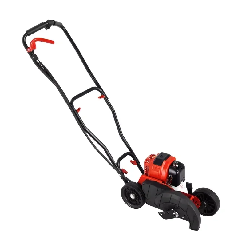 Hot-selling Walk-Behind Lawn Edger, 3-Blade Cutting Petrol Edger with 2-Stroke/4-Stroke Engine for Garden Trimming
