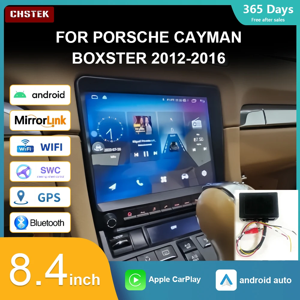

Car Radio Android 13 Carplay for Porsche Cayman Boxster 718 911 918 981 997 2010-2015 Auto Stereo Player Navigation Multimedia