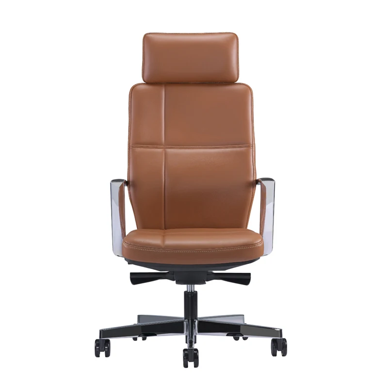 

Leather boss chair, top layer cowhide office, executive, swivel, business, president