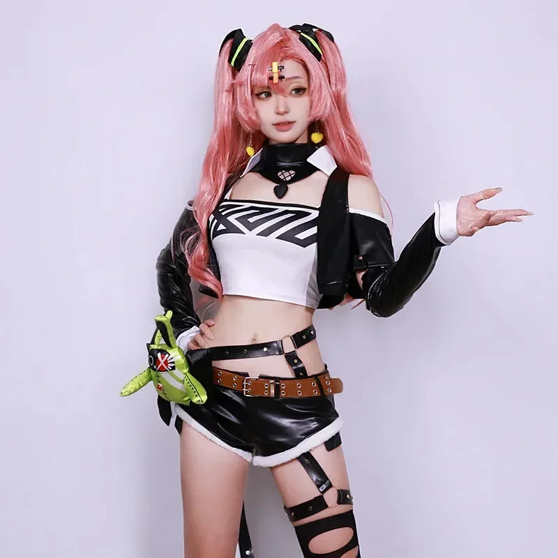 

♥ New 2025 Nicole Demara Cosplay Costume Zenless Zone Zero Carnival Uniform Wig Anime Halloween Costumes Men Game # ★ Bear House