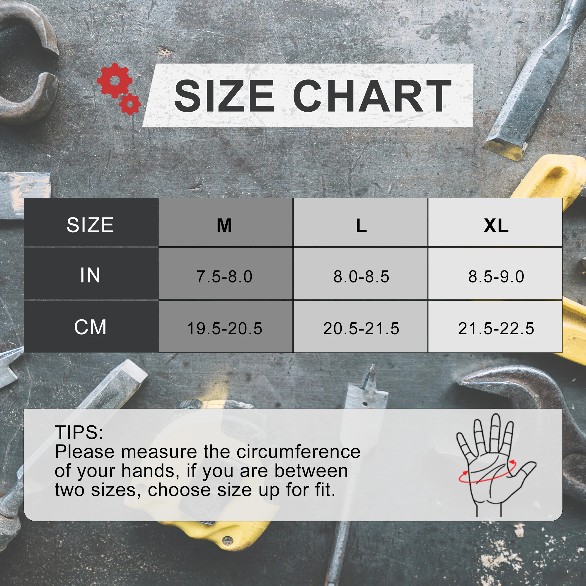 HANDLANDY Impact Reducing Work Gloves, Heavy Duty Work Gloves with Grip, Touchscreen Breathable Safety Mechanics Gloves