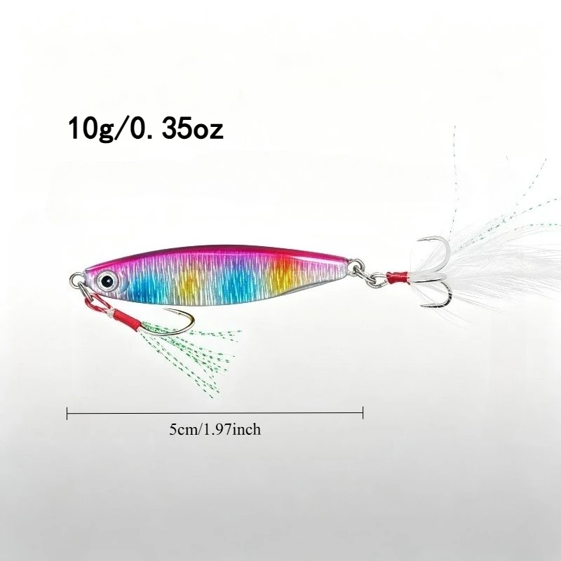 Ultra Long Cast Shore Jigging Metal Lure Spoon Flash Bionic Bait for Bass Spanish Mackerel Salmon Extreme Casting Fishing Tackle