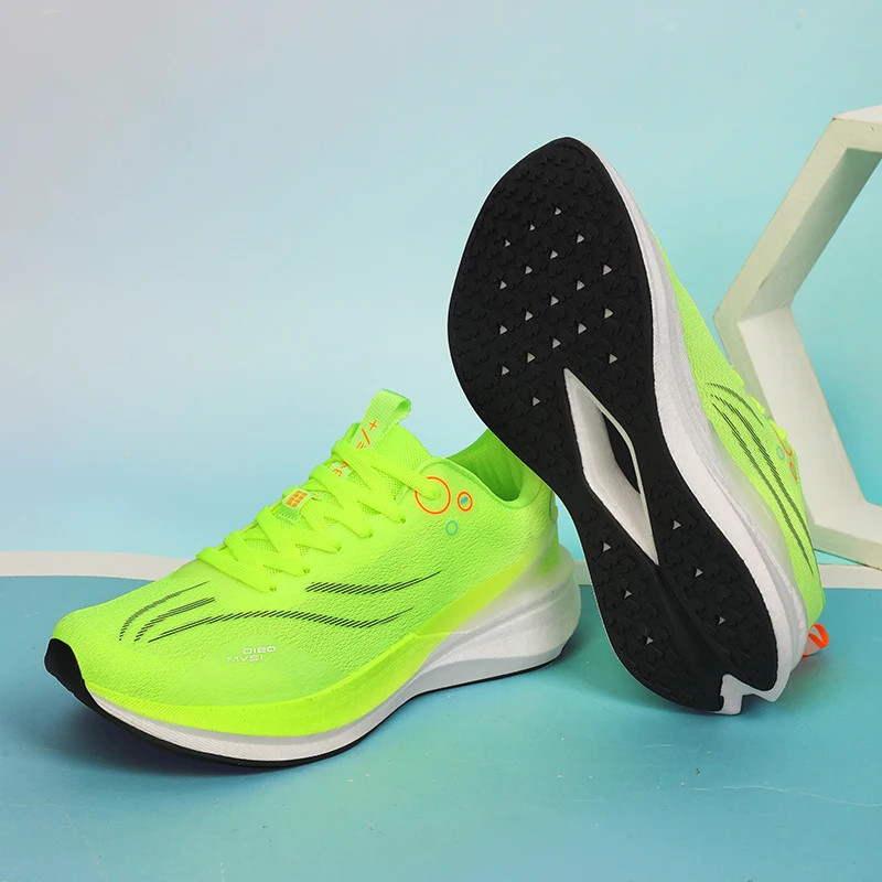 Men's Running Shoes Jogging Breathable Cushioning Non-Slip Outdoor Marathon Shoes Trainer Race Casual Sneakers Off-road Shoes