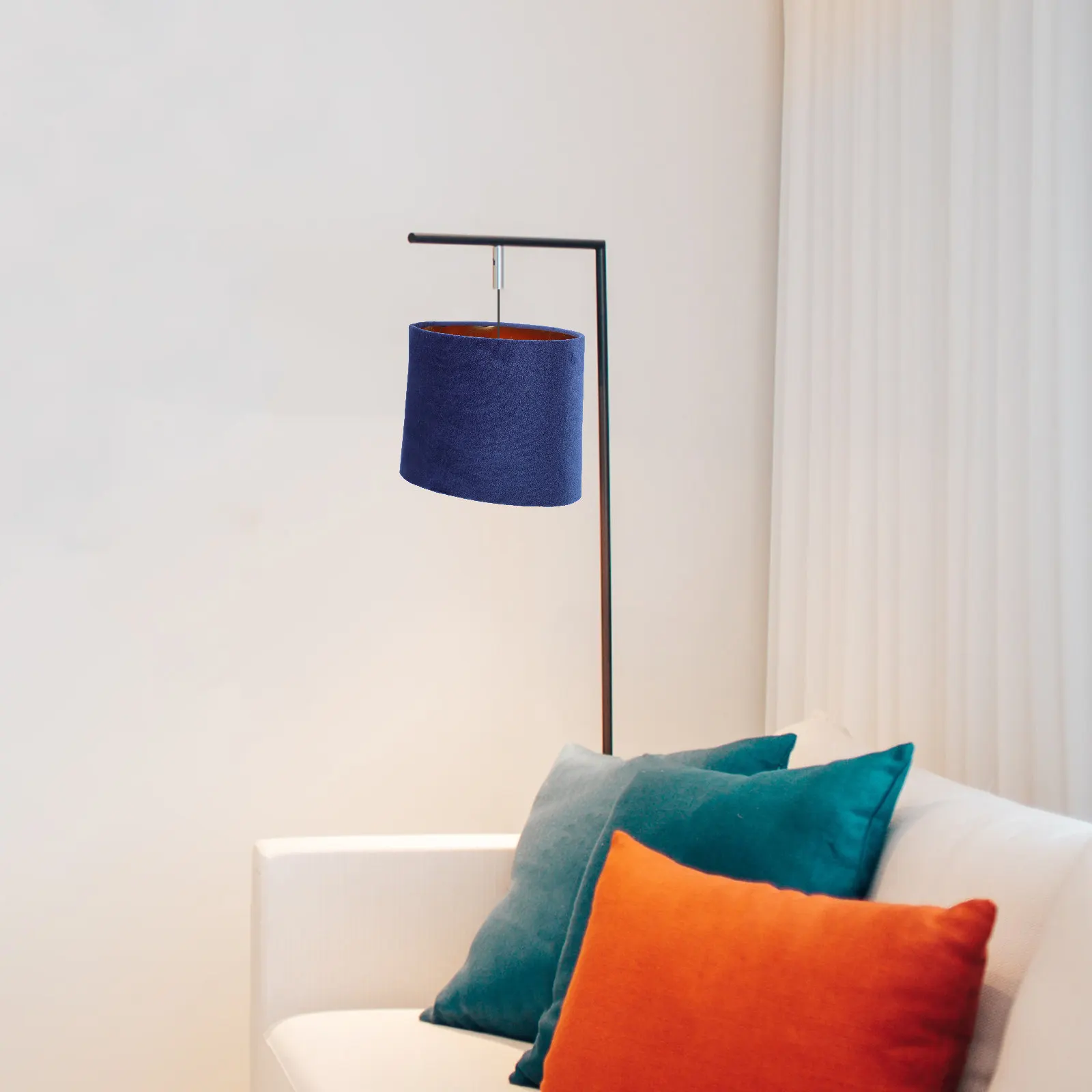 1PC Oval Lampshade Stable Simple Cloth Lamp Cover Practical Desktop Decor Durable Light Holder for Room