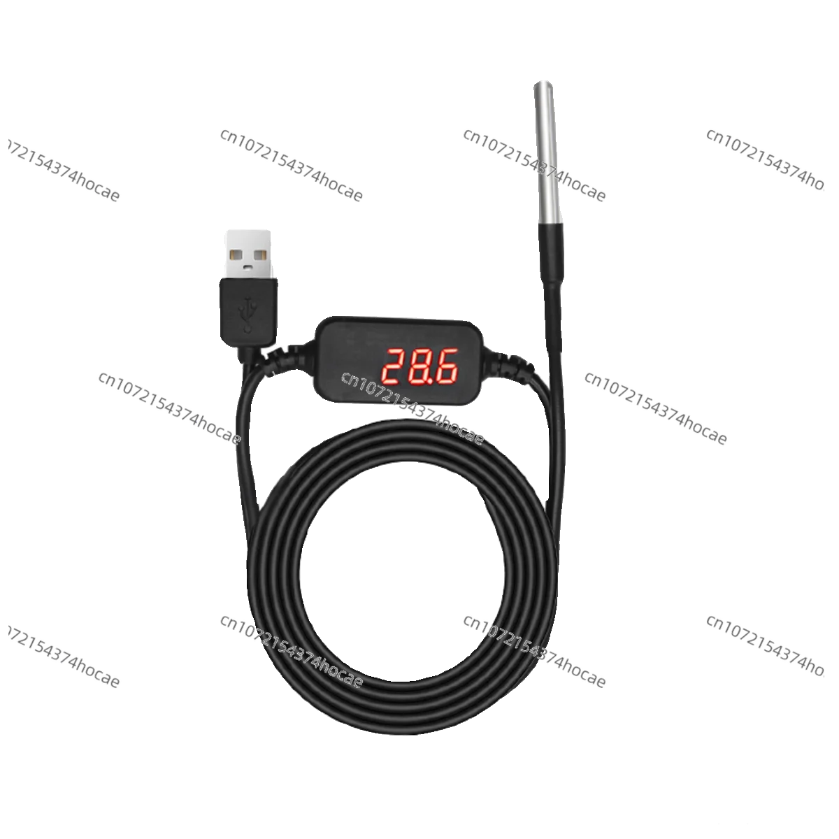 

Высокоточный USB-датчик температуры, модуль сбора данных и дисплея, промышленный класс DS18B20, водонепроницаемый последовательный порт MODBUS