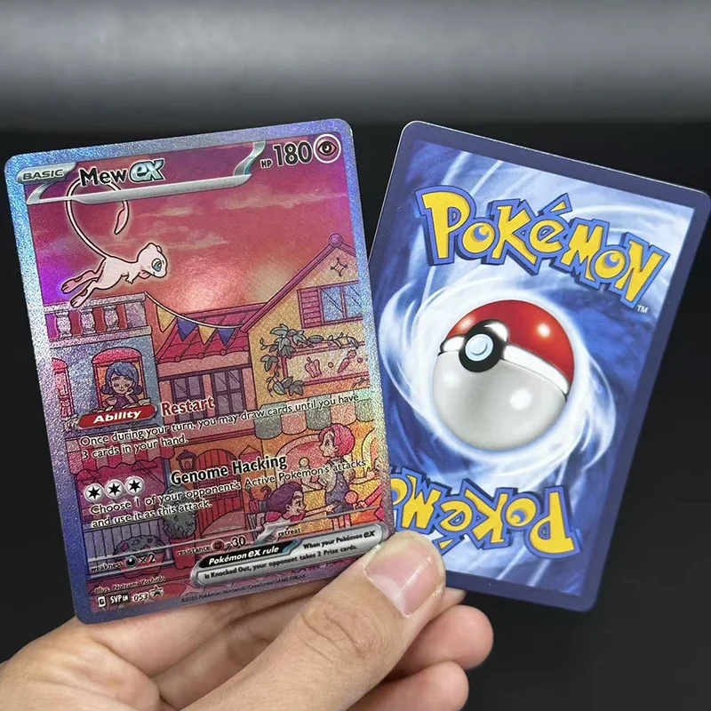 1Pcs Diy PKM Tcg Mew Ex 053 English Trading Card Game Children Gift