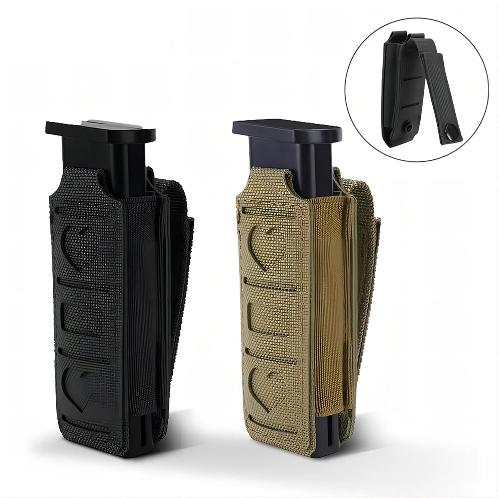 Tactical Molle 9mm Magazine Pouch Holster Pistol Handgun Mag Carry Case Glock 19 21 Beretta 92 Handgun Hunting Mag Pouch Nylon