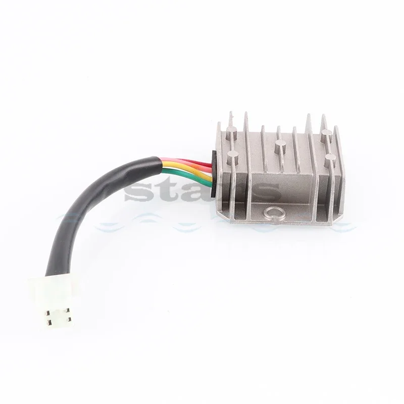 4 Wires 4 Pins 12 Voltage Regulator Rectifier For 150-250CC Motorcycle Scooter Moped ATV Aluminium Alloy Black White(optional)