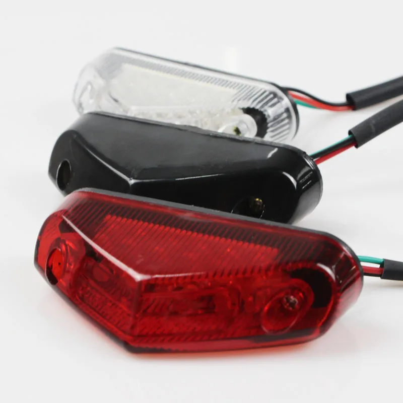 Universal 12V Motorcycle Tail Rear Light Lamp Taillight Motor Brake Stop Lights License Plate Light Equipments Parts Access view 4