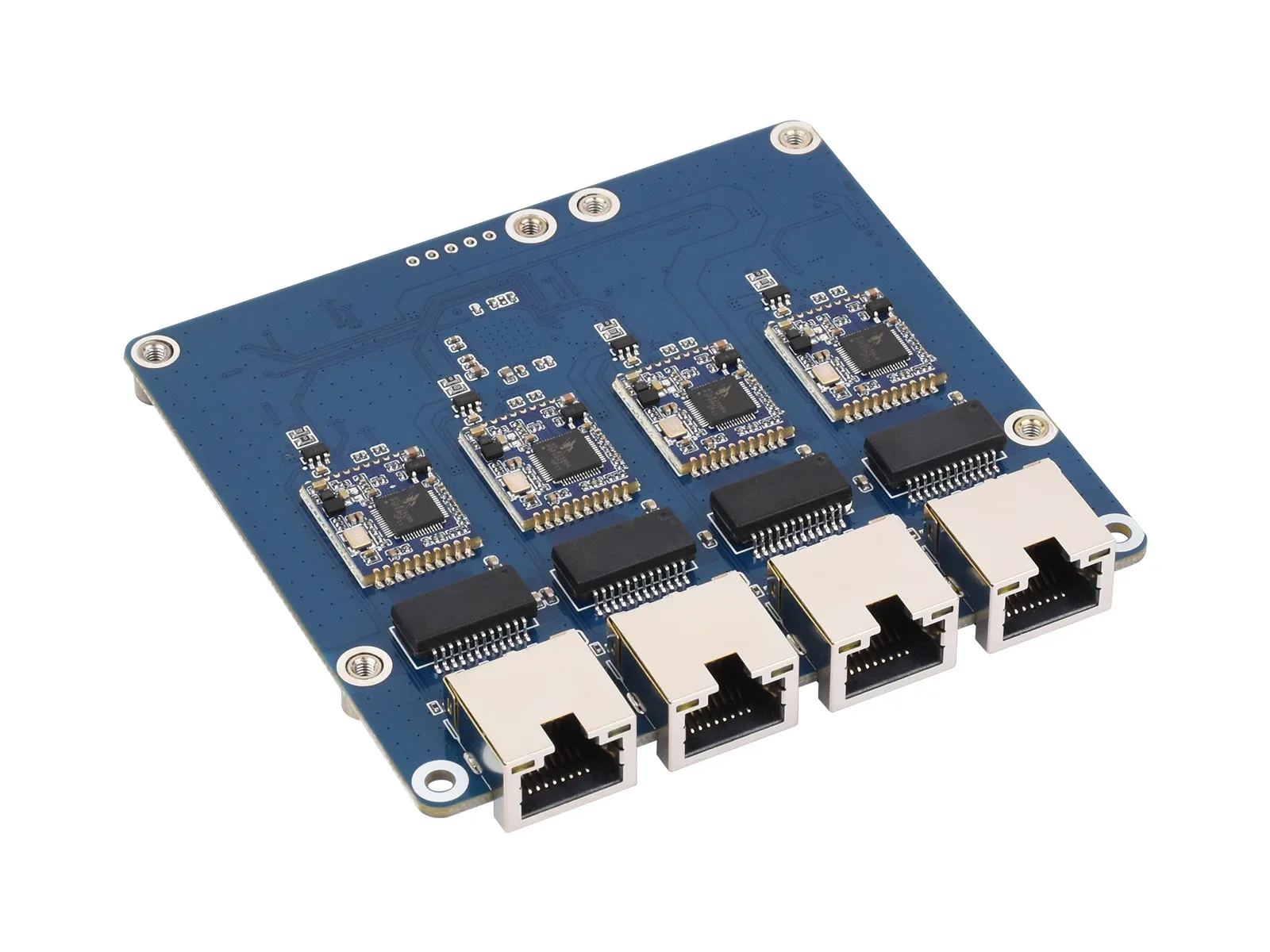 for Waveshare PCIe TO 4-Ch Gigabit / 2.5G ETH Board (B), Plug And Play, RJ45 Ethernet Ports, for Raspberry Pi 5