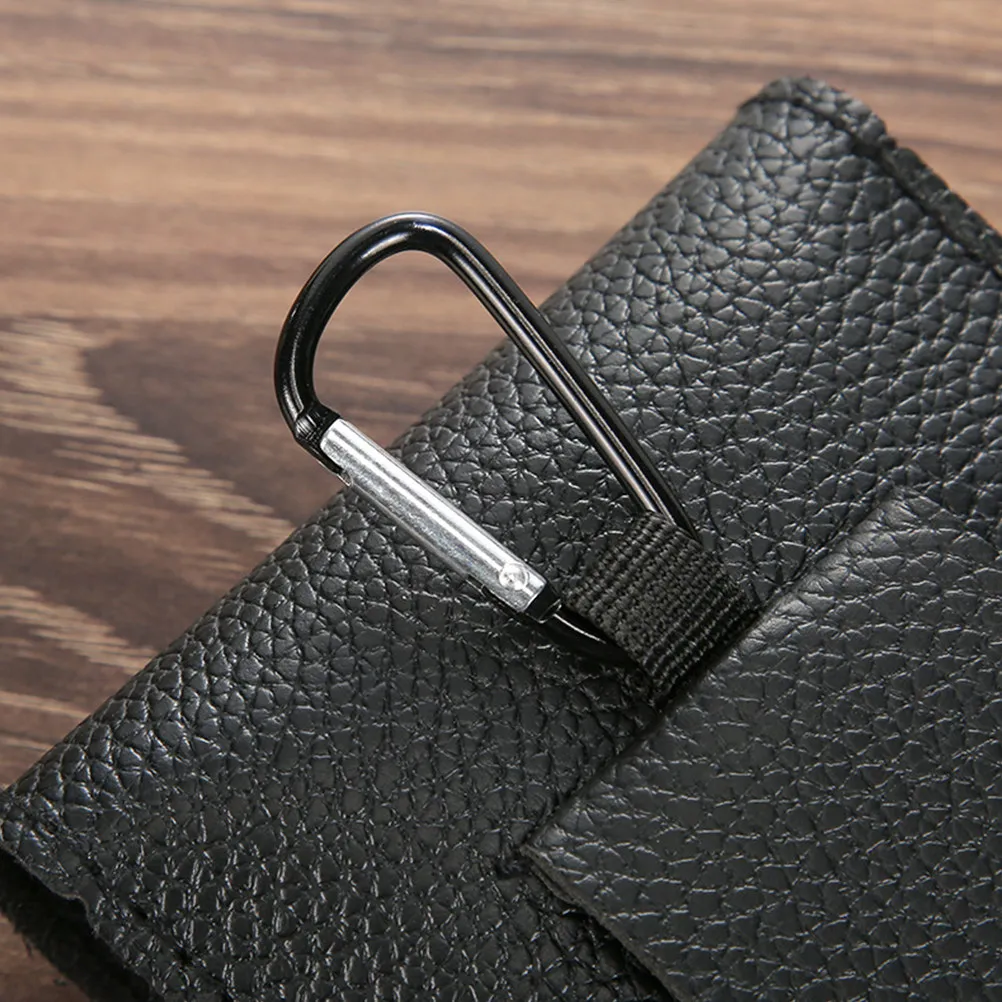 

1 шт. винтажная поясная сумка из искусственной кожи для мужчин, простой ретро-дизайн, большая вместимость, сумка для мобильного телефона, идеально подходит для кемпинга и походов.