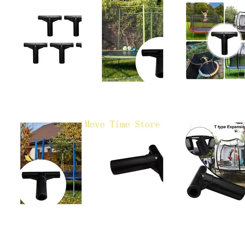 

92ME 5 шт., опоры для корпуса батута, торцевые заглушки, Т-образные рукава для труб, быстрые соединители, подходящие для уличной