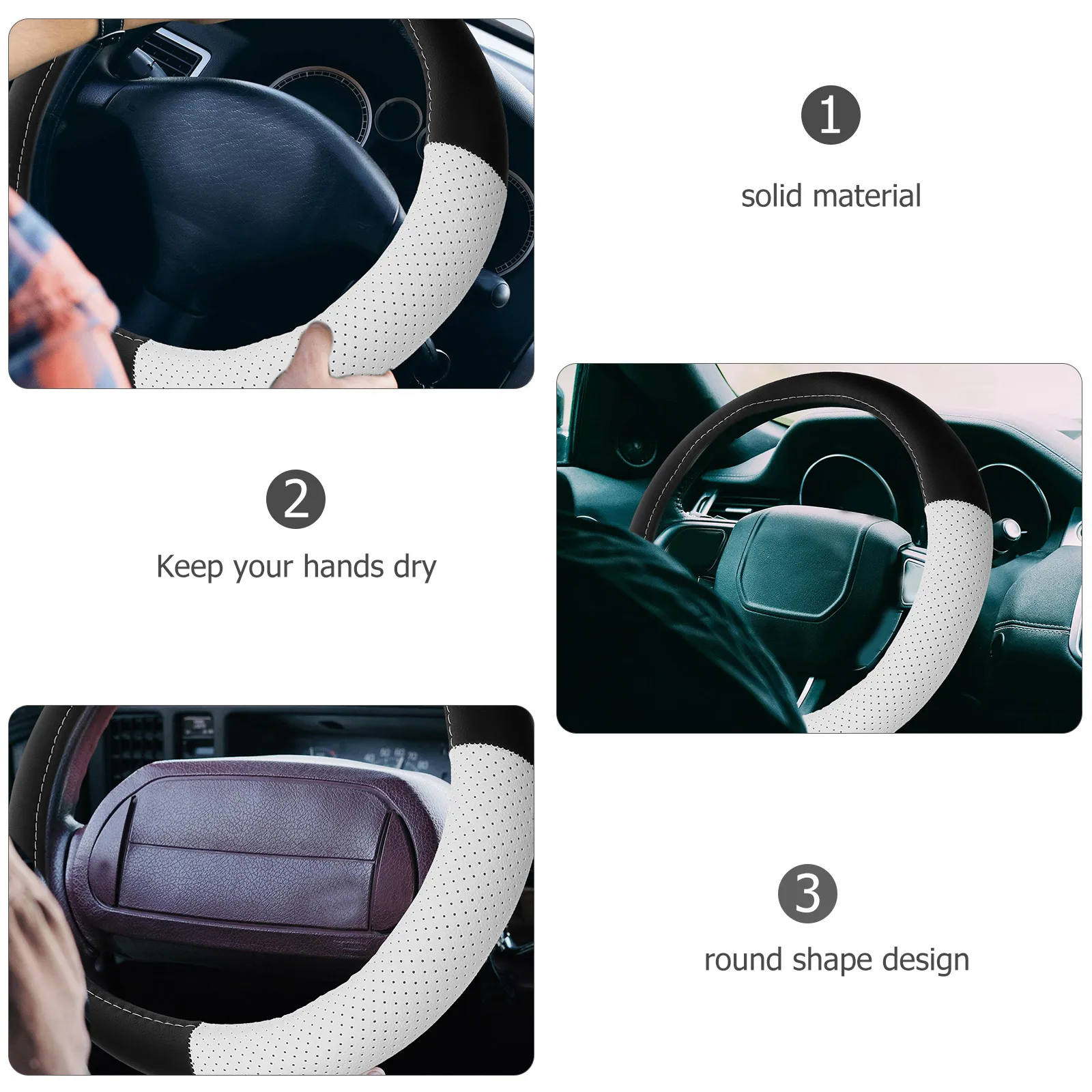 

Summer Steering Wheel Cover Decoration Car Auto Protector Accessories Interior for Men Wrap