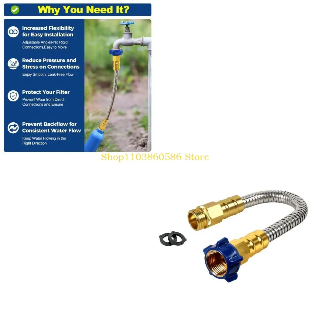242A Corrosion Resistant RVs Drinking Water Hose With Quick Connection Ends Short Garden Hose For Easy Installation