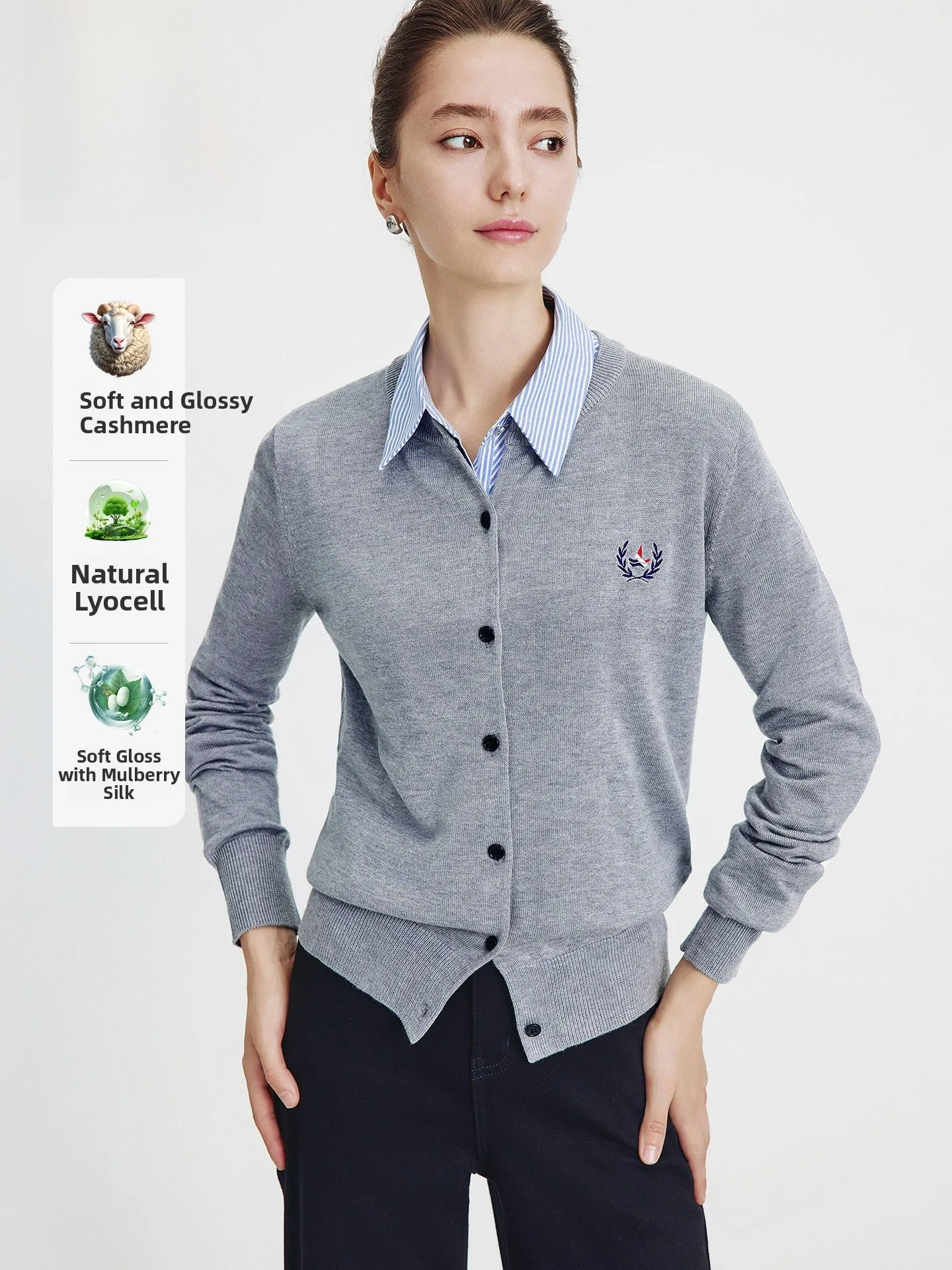 

Navigare Casual ey Knitted Sweater Faionable Boat Pattern Women's Autumn New Sle Soft Acrylic Wool Blend Long Sve Top