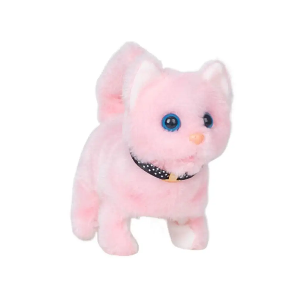 

Lovely Interactive Cute Electronic Pet Cartoon Soft Meow Cat Toy Plush Stuffed Voice Walking Cat Plush ​Doll Home Decor