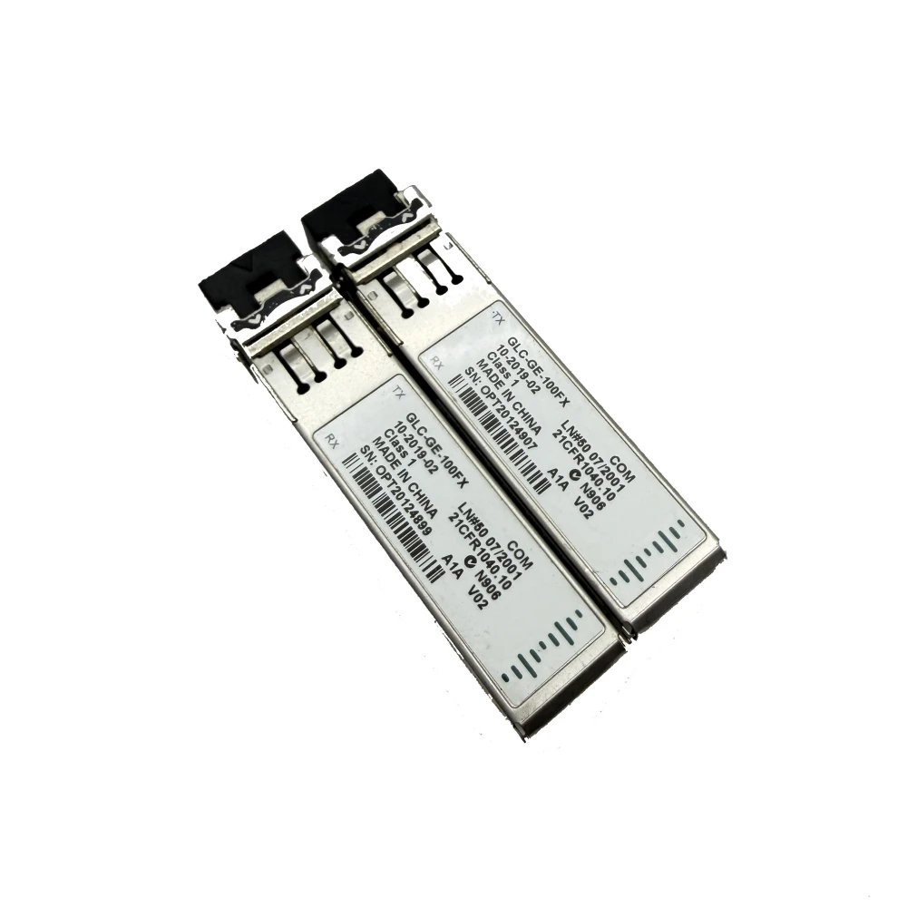 For Cisco GLC-GE-100FX SFP Transceiver 100BASE-FX 100Mbps 1310nm 2km MMF SC Fiber Module Compatible Switch