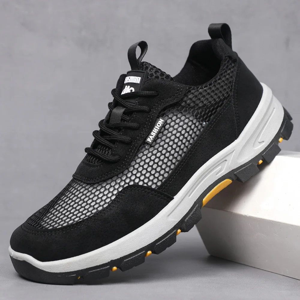 أحذية رياضية رجالية صيفية جديدة قابلة للتنفس ومقاومة للماء، أحذية قماشية متعددة الاستخدامات، أحذية أب عصرية للأنشطة الخارجية ...