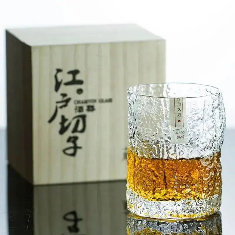 Limited Japanese Style Edo Whisky Glasses Master Hand Made Wineglsss Lead Free Glass Japan Whiskey Cup Ins Wooden Box Packing