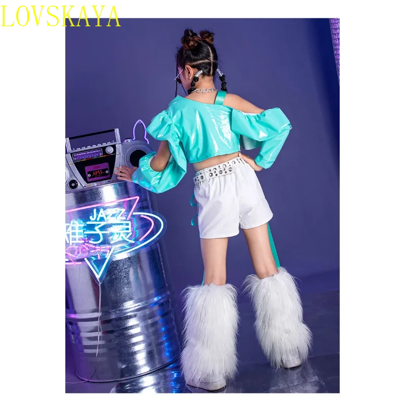 2024 New Children's Dance Hall Street Dance Costume Fashion Walk Performance Stage Costume Girl Jazz Dance Costume