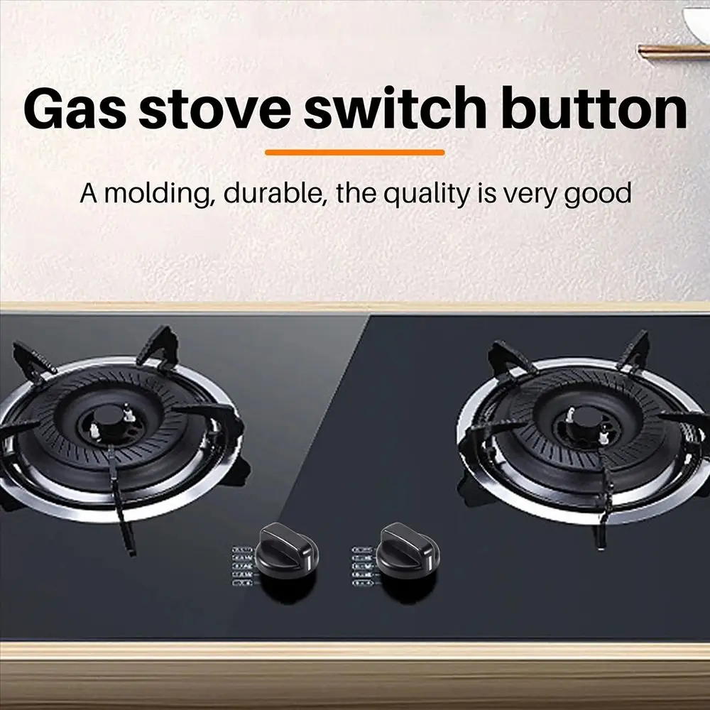 1/2/5Pcs 8mm General Plastic Handle Gas Stove Replacement Control Switch Button Range Oven Knob For Benchtop Burner