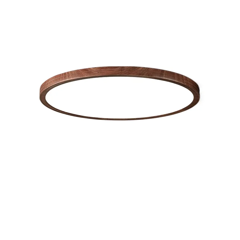 

Японский потолочный светильник для защиты глаз, спальня ваби, песчаный ветер, простой ультратонкий ореховый светильник для комнаты, скандинавский балкон, проход, учебный светильник