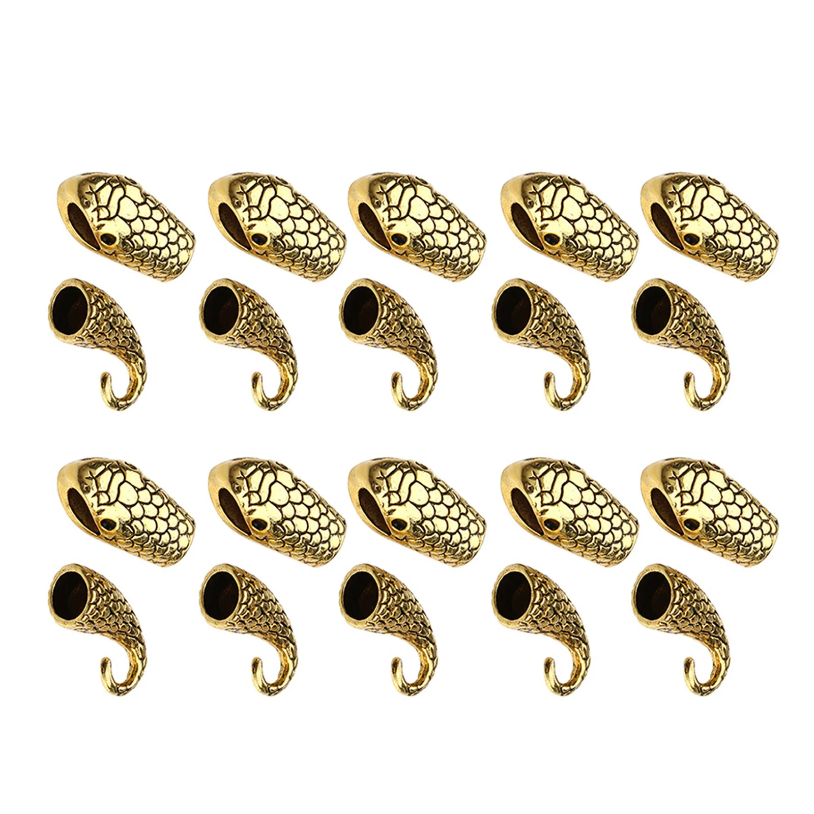 Snake Head Bracelet Clasp Alloy Toggle Closure For Jewelry Making Necklace Connectors Craft Findings Spacer Beads