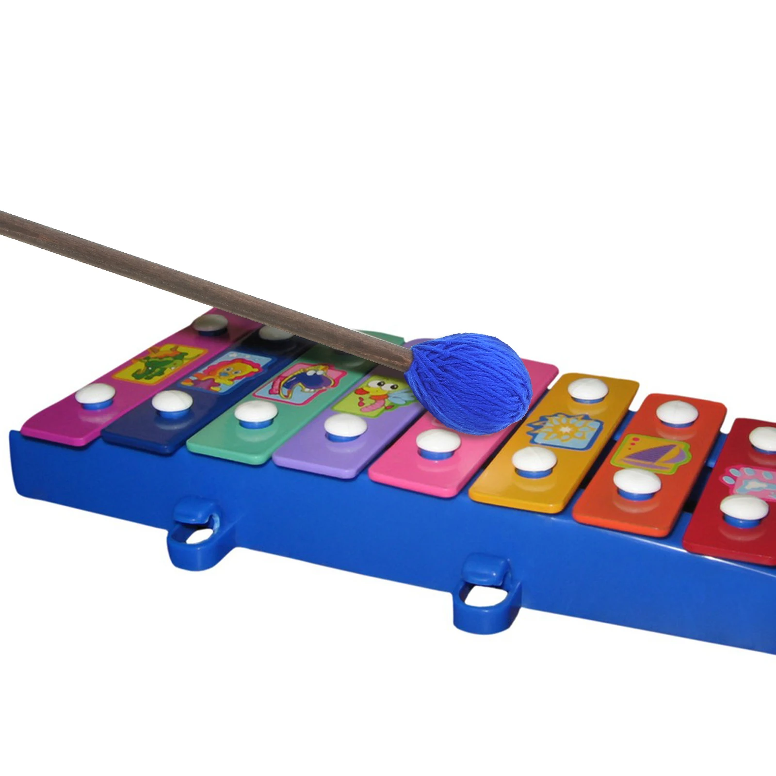 

2 Pairs Marimba Mallets High Resilience Rubber Balls Maple Sticks Percussion Instruments Accessories Lightweight Portable