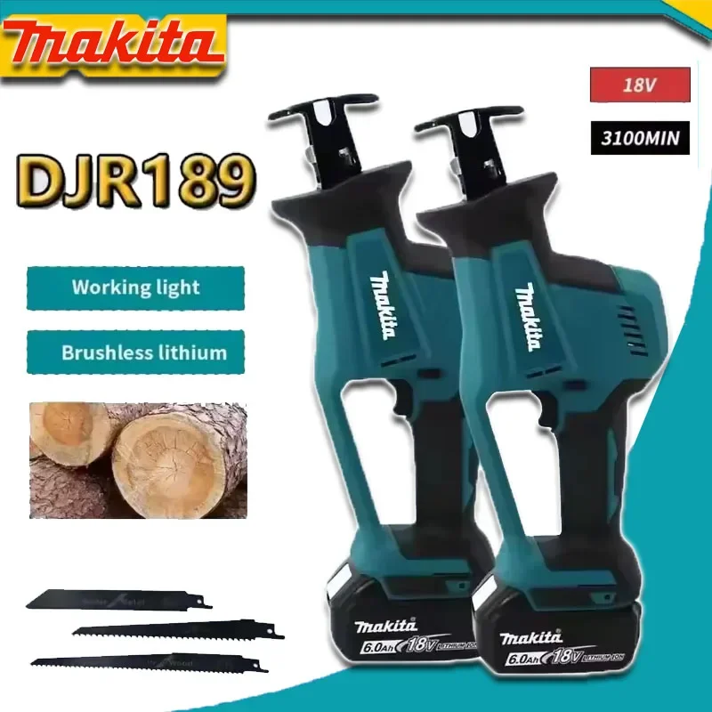

Makita Cutting Saw Portable Saw Power Tool DJR189 18V Cordless Electric Reciprocating Saw Brushless Rechargeable Wood Metal