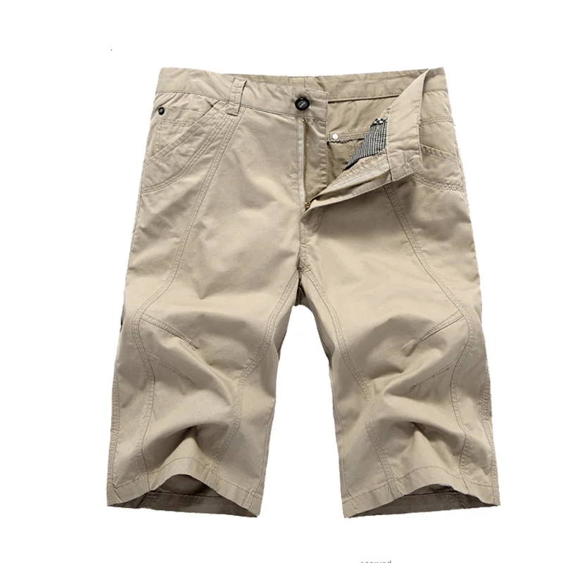 New Summer Pure Men's Pants Cotton Casual Cropped Pants Casual Pants Trendy Versatile Fashion Sports Shorts