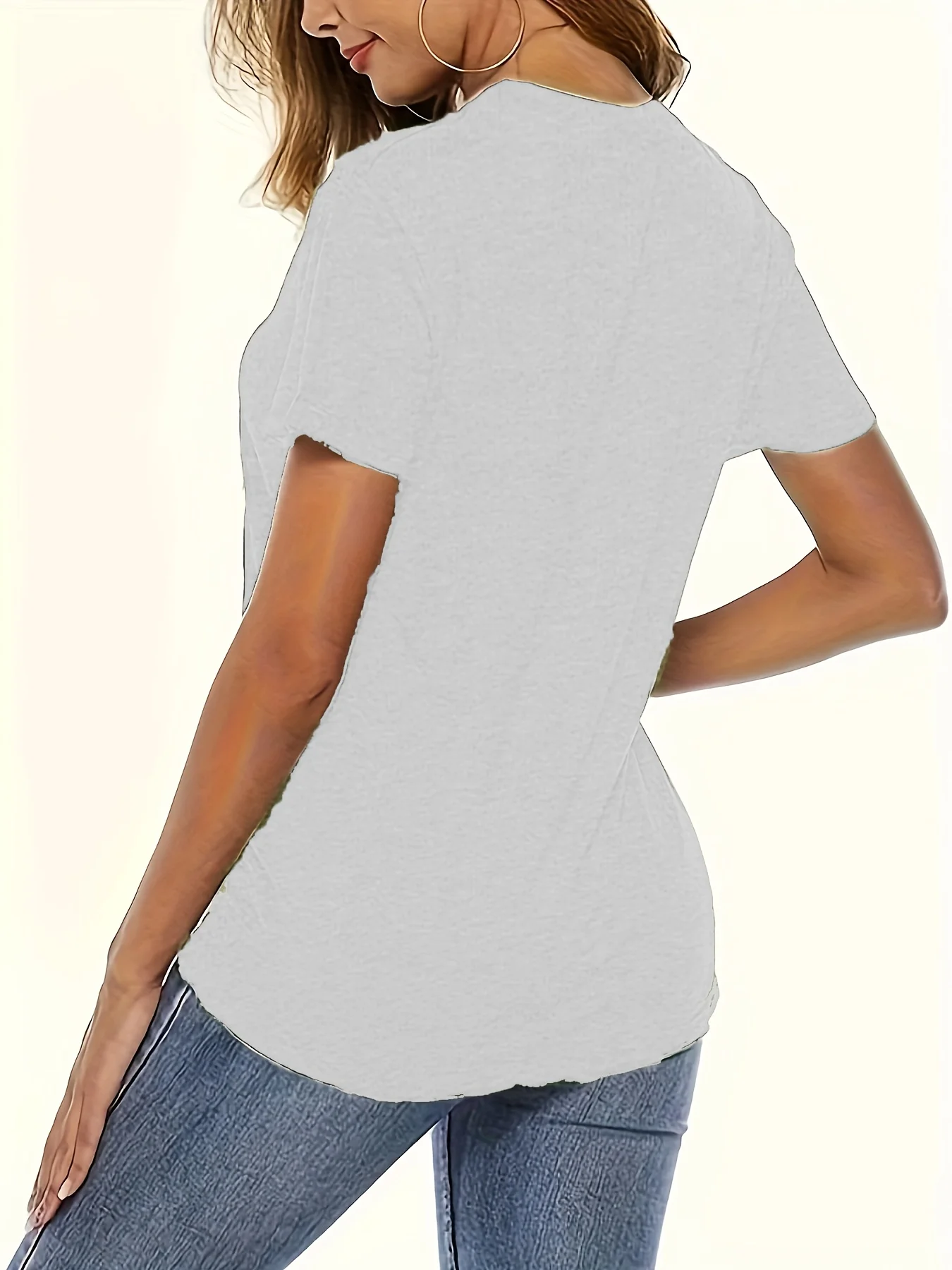 새로운 패션 캐주얼 프린트 루즈핏 반팔 티셔츠