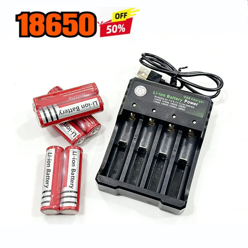 

new Original BRC 18650 4200mAh 3.7V Li-ion Battery for Pen/Laser/Lantern+Charger