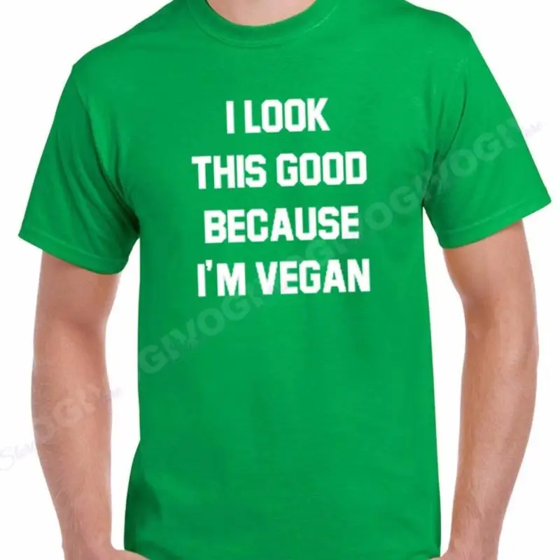 

Мужская футболка «Я выгляжу это хорошо, потому что я веганская» с вегетарианскими органическими овощами