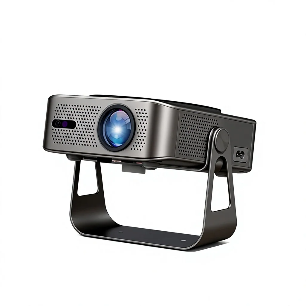 2026  Bestseller Ultra-HD 1080P Smart Android Wi-Fi Gimbal ProjectorMini Portable Home Theater for Home Bedroom