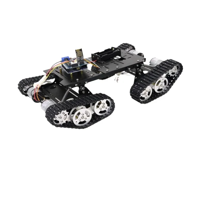 TS400 tracked shock absorber chassis 4-wheel drive off-road vehicle robot intelligent wireless remote control car Bluetooth