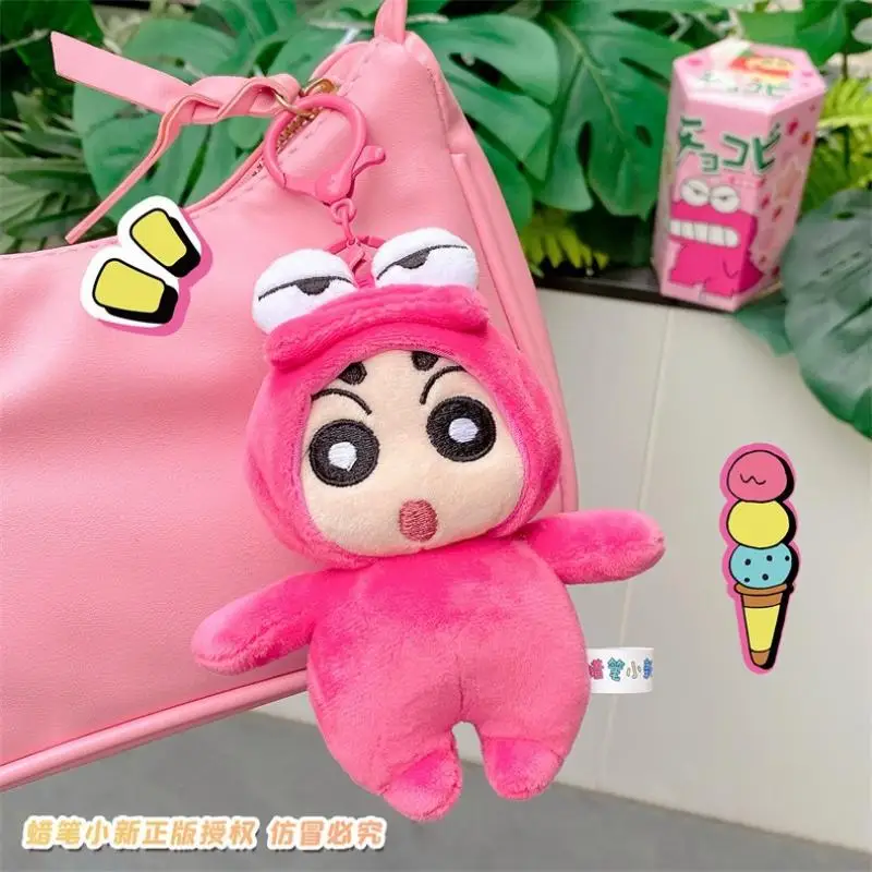 Anime Pluche Hanger Crayon Shinchan Sleutelhanger Kawaii Schooltas Hanger Meisje Versieren Goed Ziet er Draagbare Cartoon Gift Groothandel