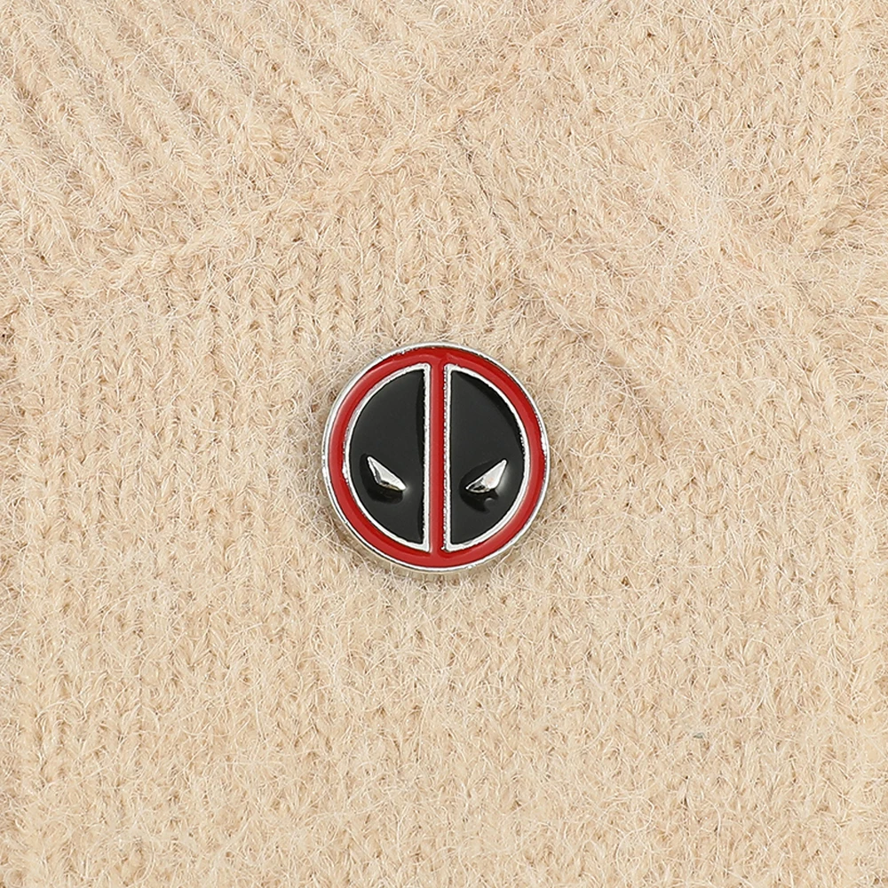 Marvel Superhero Deadpool Metal Brooch Avengers Deadpool Badge Pins Jewelry for Handbag Clothing Accessories Children's Gifts