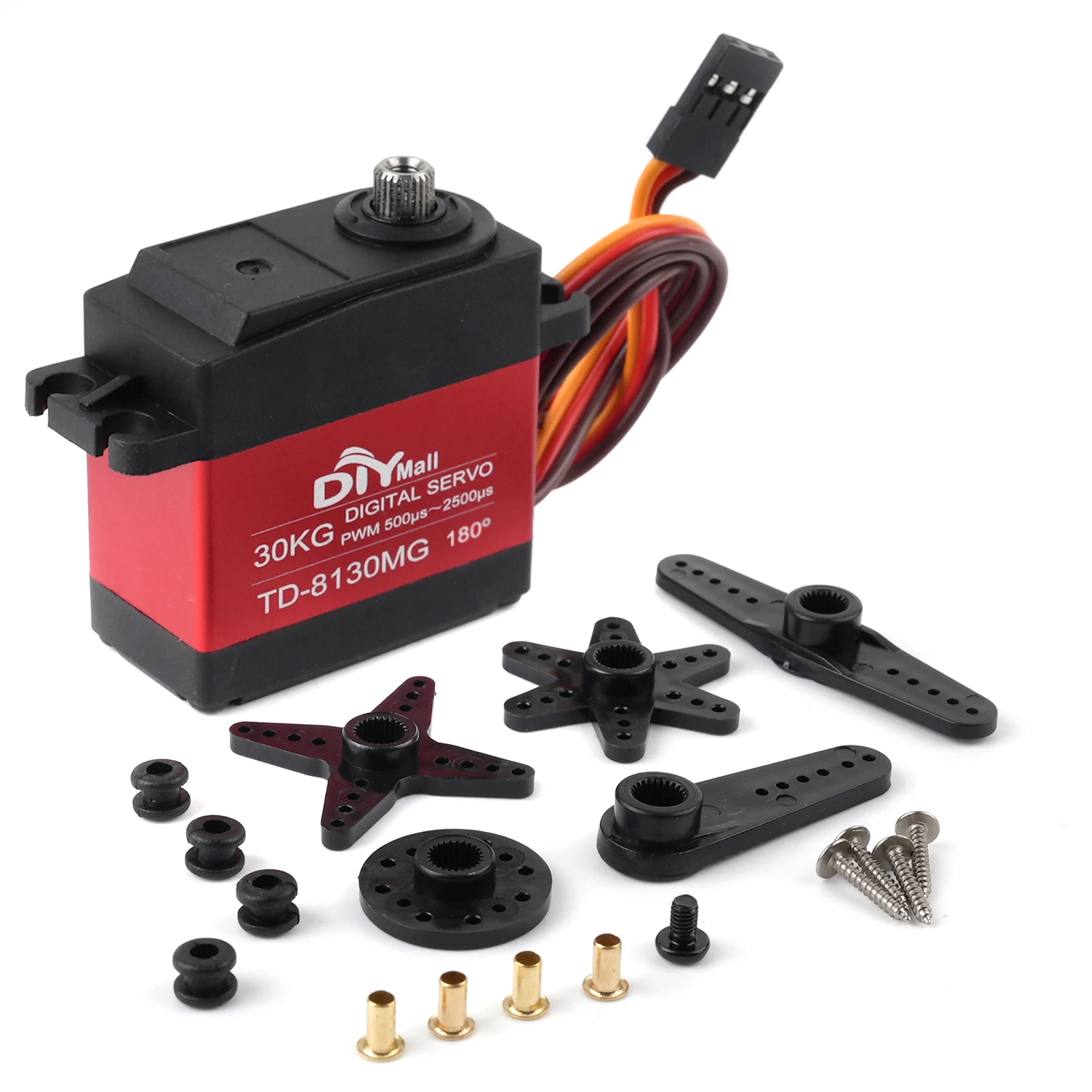 30KG TD8130 디지털 서보 모터 180/270/360도 대형 토크 메탈 케이스 서보 DIY 장난감 부품 RC 자동차 로봇 보트 모델용