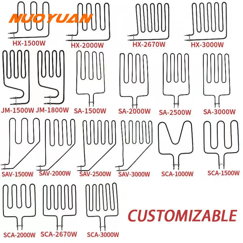 

High Temperature SUS304 220V Electric Heating Element Tubular Hot Air Heater Element for Sauna/Oven/Furnace